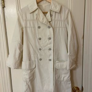 Vintage white overcoat